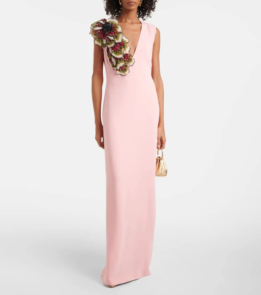 Costarellos Cr√É¬™pe gown