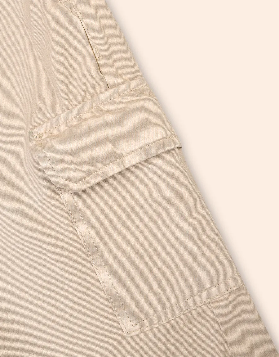 Men's Denim Side Pocket Shorts - Stone