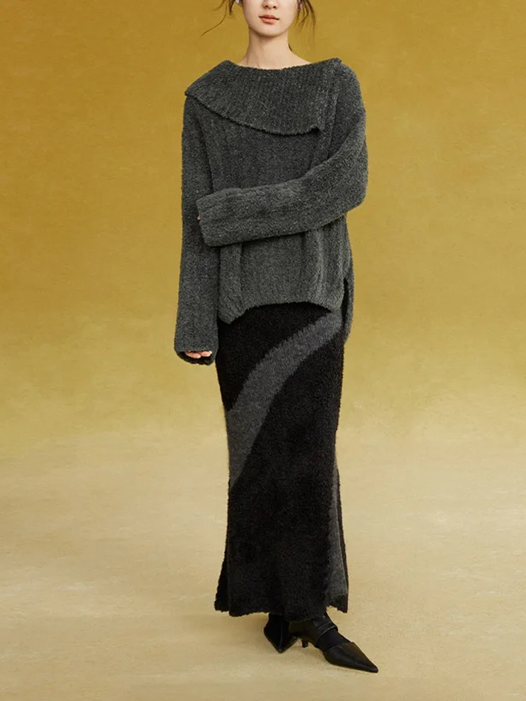 Relaxed Silhouette Loose Sweater